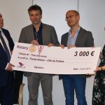 Remise de chèque du Rotary club de Poitiers